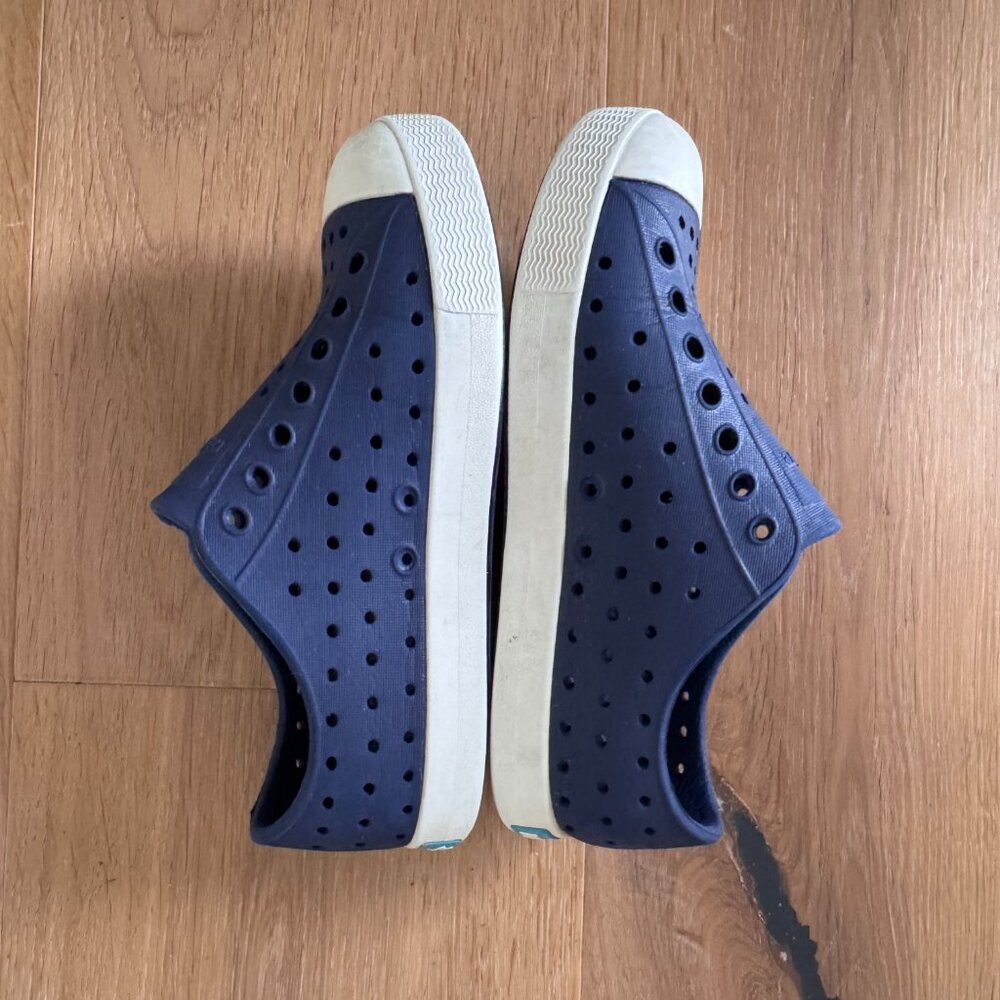 Native Kids Jefferson Regatta Navy Blue Slip Ons Size C12 Kid Approved - Picture 8 of 13